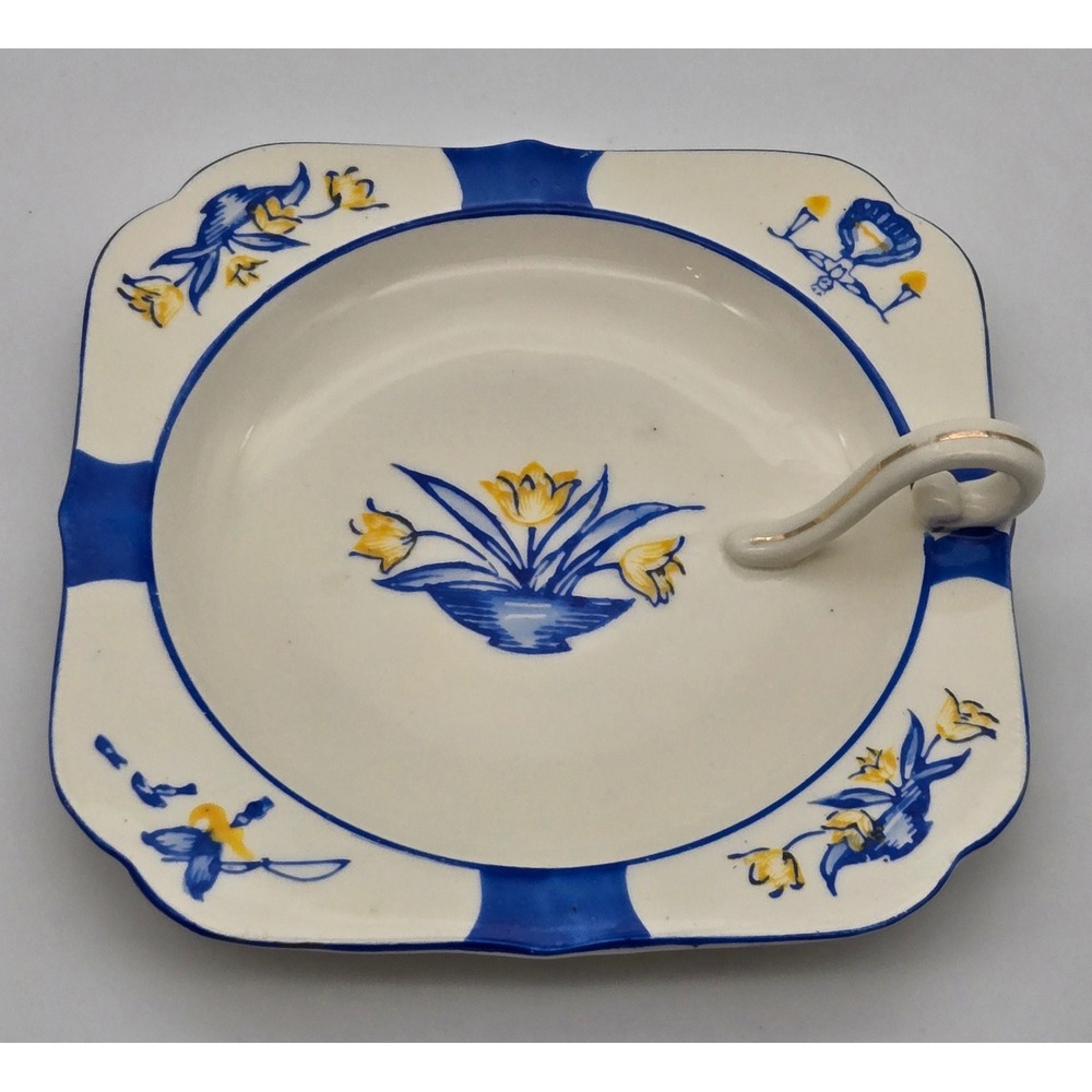 Hotta Yu Shoten & Co Lusterware Japan 20's Floral Dish Numbered Hand Painted